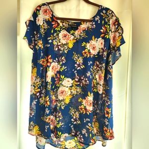 Torrid butterfly sleeve top